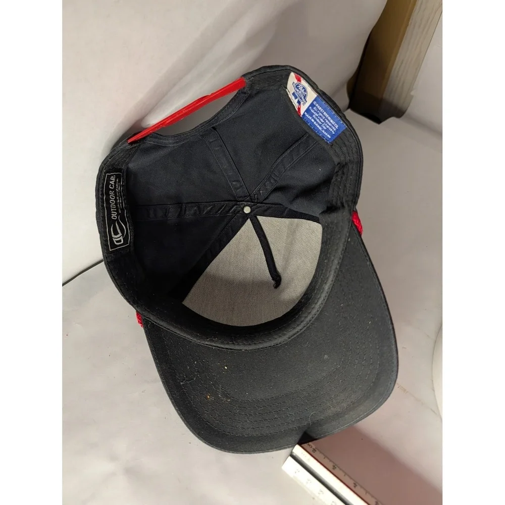 Pabst Blue Ribbon PBR Beer Snapback Hat Black Red Rope Outdoor Cap Mens OSFM - Picture 5 of 7